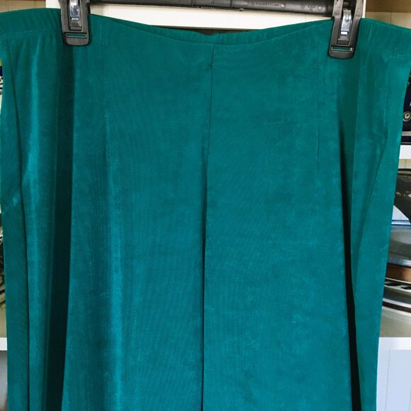 Chicos Travelers Pants & Top Set Sz 16 Teal Green Wrinkle Free NWOT - Picture 7 of 8